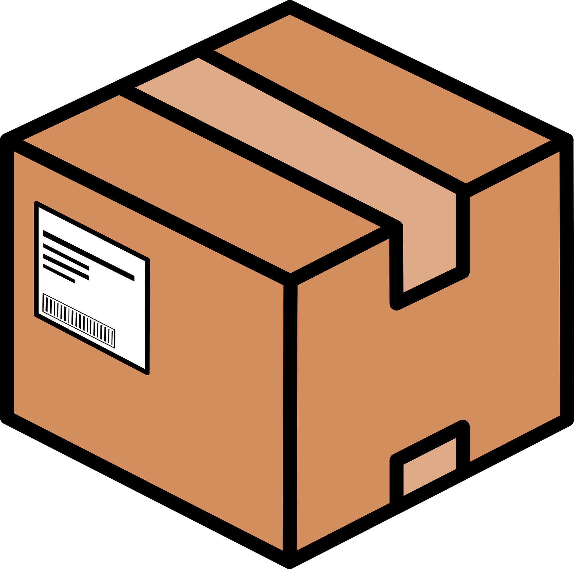 package, cardboard, box